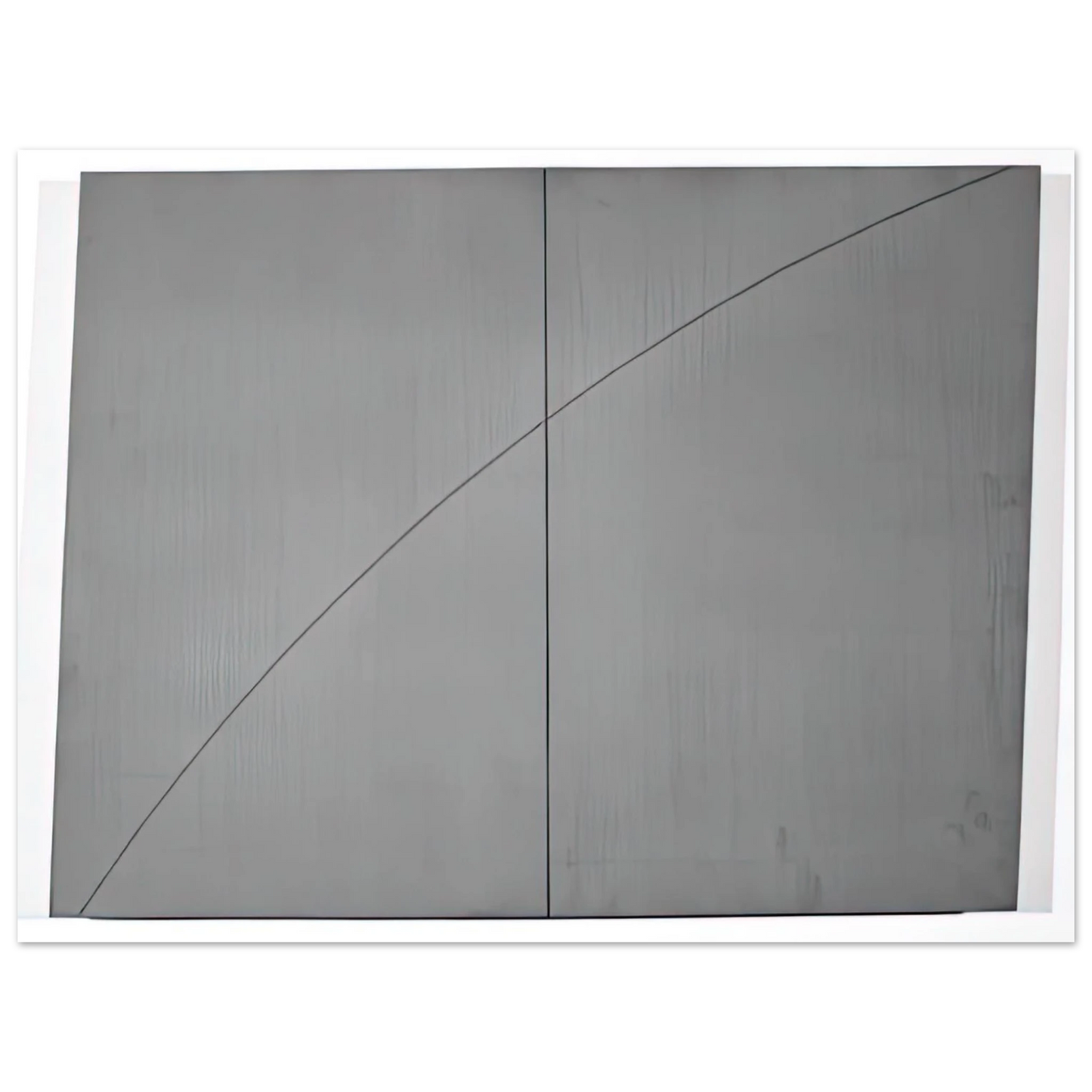 Robert Mangold - A CURVED LINE WITHIN TWO DISTORTED RECTANGLES 1978 Fine Art Poster - Default Title