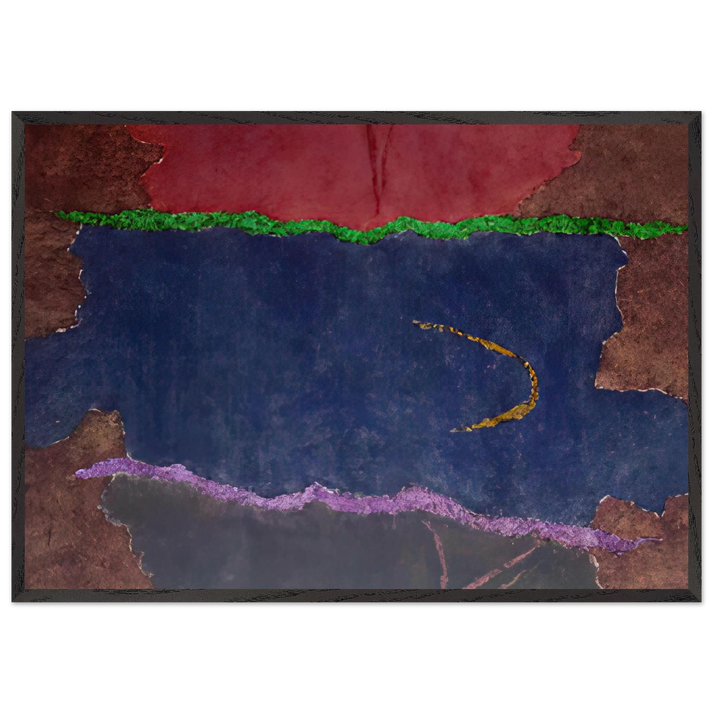 Infinity Field Lefkada Series - 1982 - Theodoros Stamos 70x100 cm / 28x40 inches Framed Art Print – Black Wooden Frame