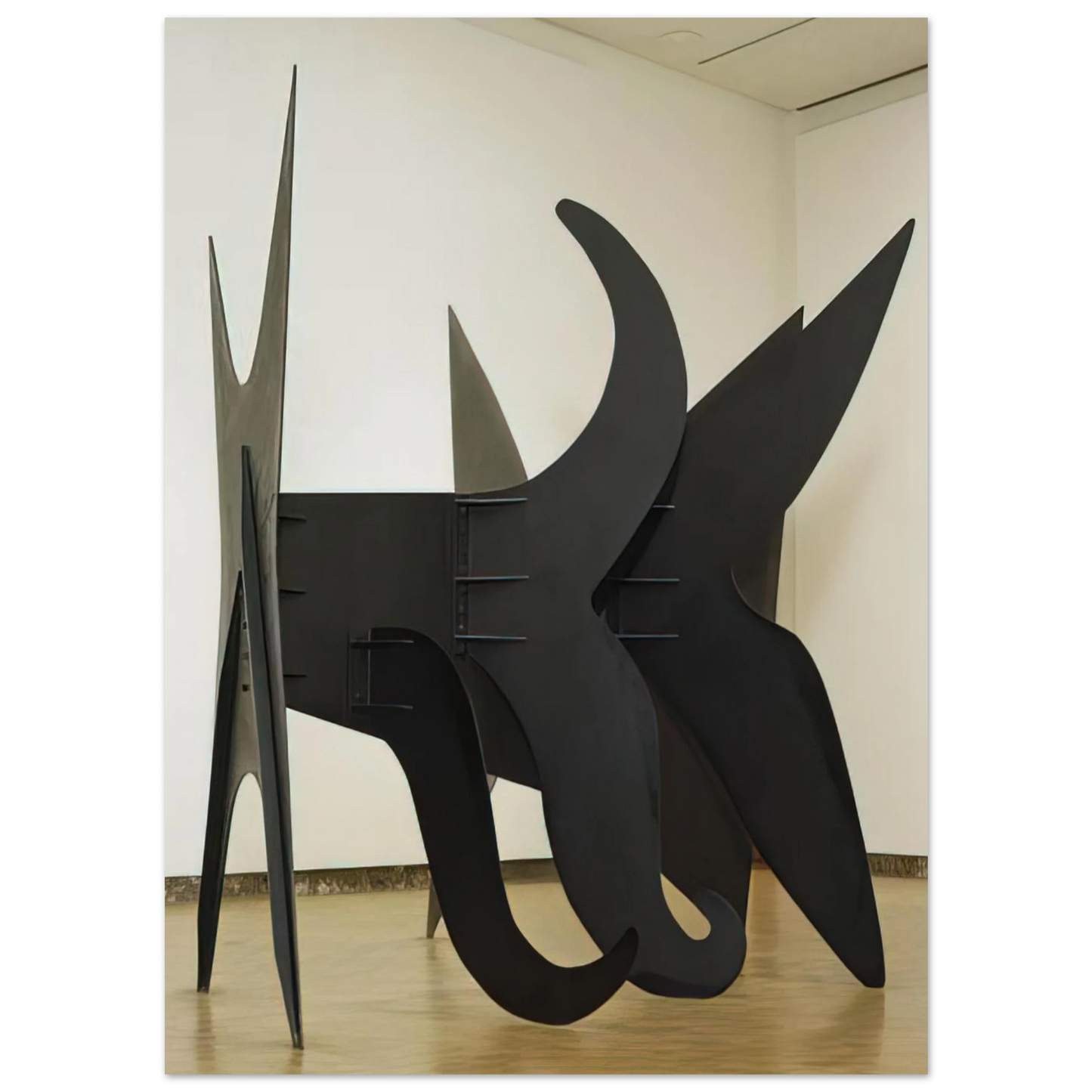 Alexander Calder - THE X AND ITS TAILS 1967 Fine Art Poster - 75x100 cm / 30x40 inches