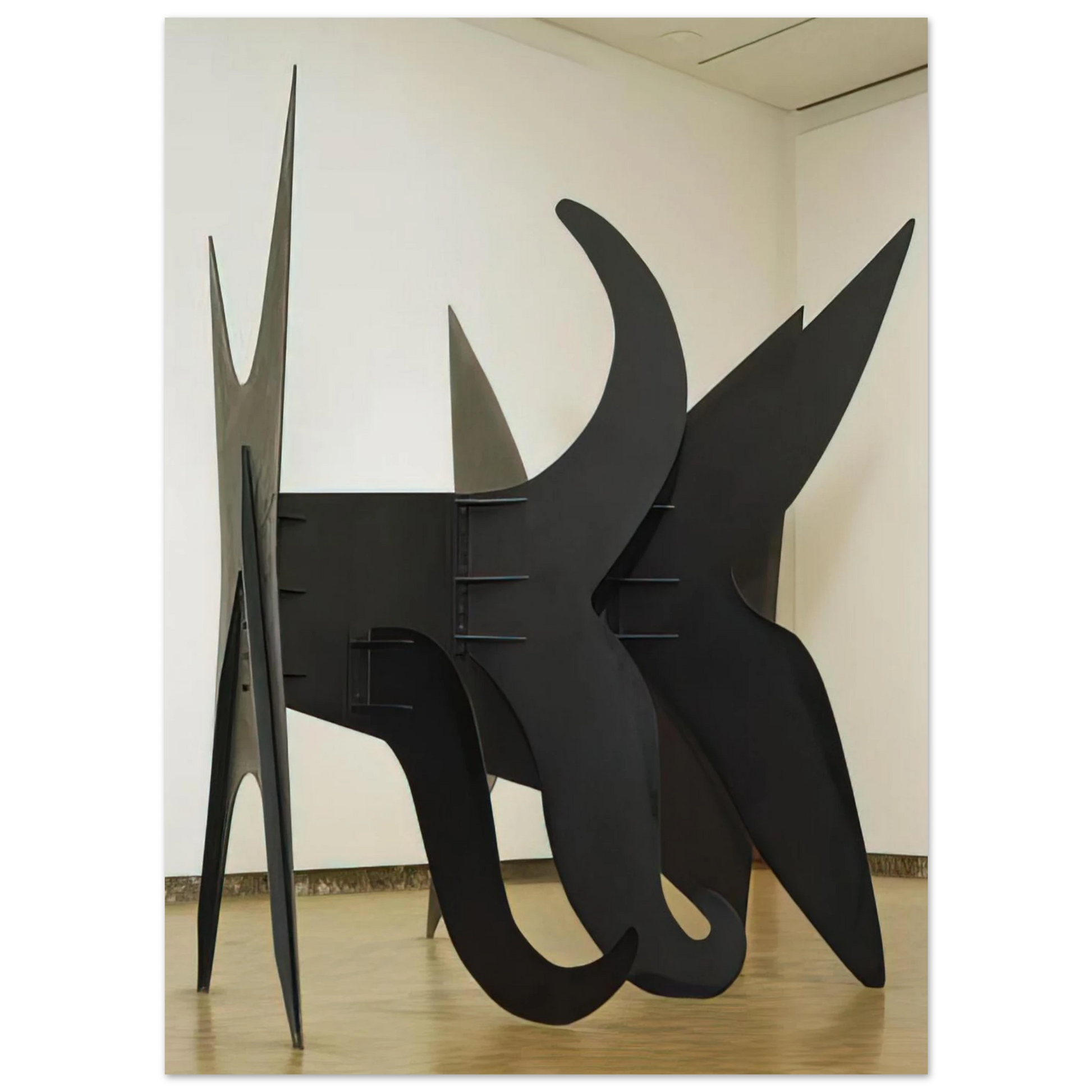 Alexander Calder - THE X AND ITS TAILS 1967 Fine Art Poster - 75x100 cm / 30x40 inches