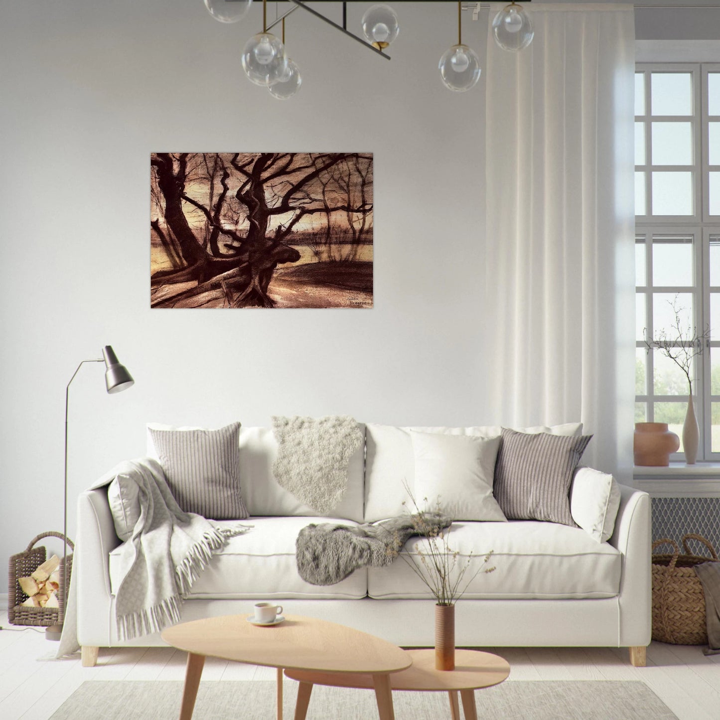 Study of a Tree - Vincent van Gogh Brushed Aluminum Print - 70x100 cm / 28x40 inches | Vincent van Gogh Aluminum Print | Vincent van Gogh Prints