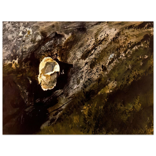 Andrew Wyeth - INLAND SHELL Wall Art - 21x29.7 cm / 8x12" - Fine Art Poster - -