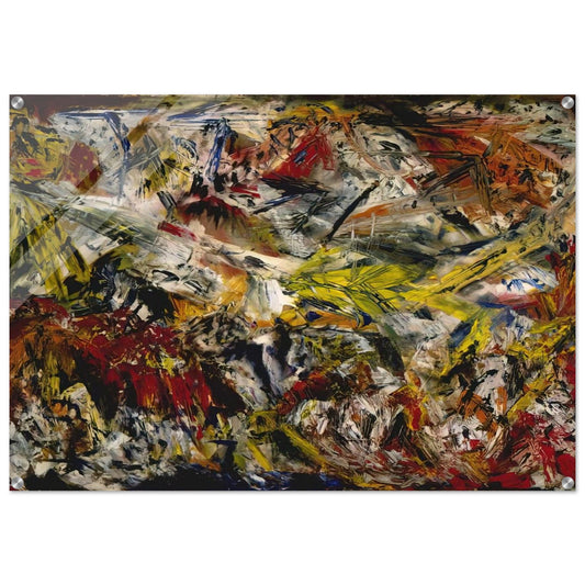 Le tumulte à la machoire crispee - Marcel Barbeau Acrylic Print - 70x100 cm / 28x40″ inches