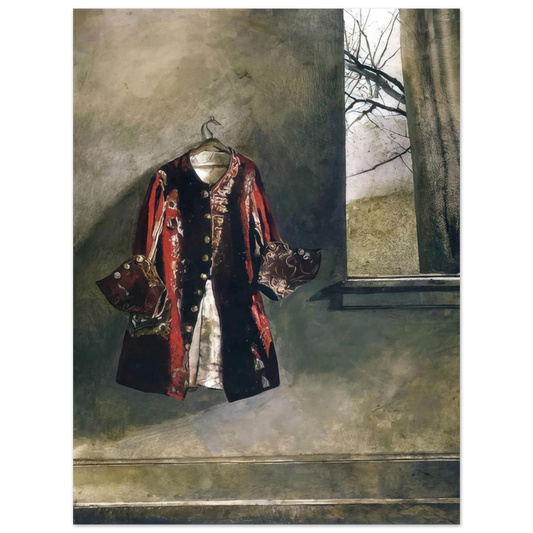Andrew Wyeth - CURTAIN CALL Wall Art - 21x29.7 cm / 8x12" - Fine Art Poster - -