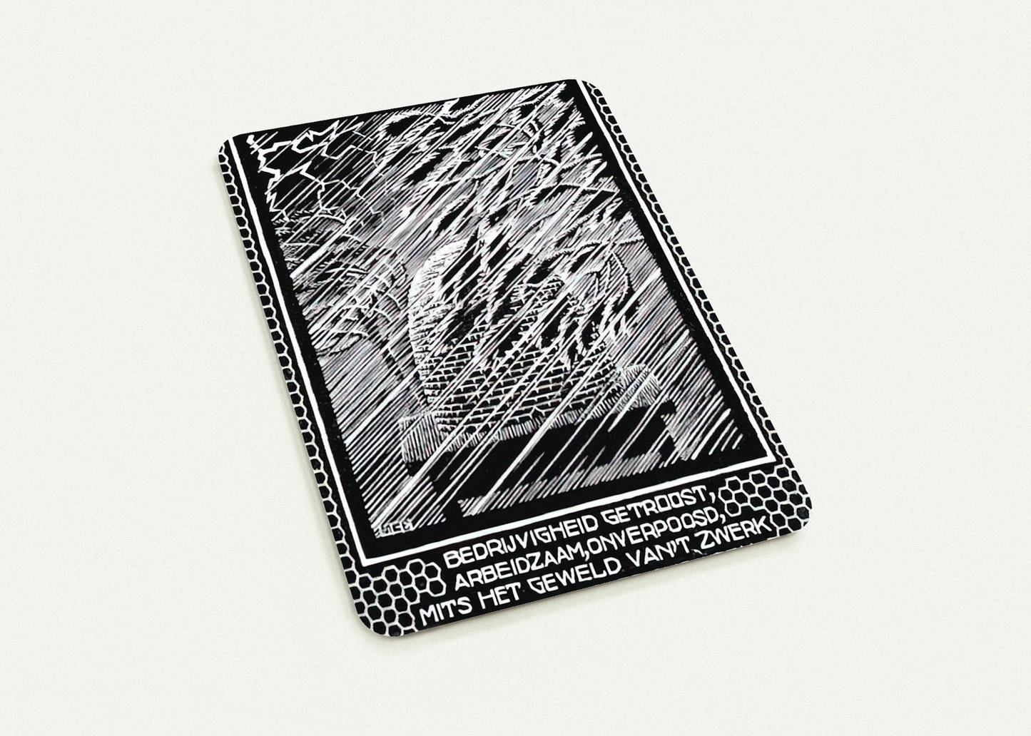 EMBLEMATA BEEHIVE By MC Escher Pack of 10 Post Cards | MC Escher Post Cards | A6 (10.5 x 14.8 cm) - 4.1 x 5.8 inches