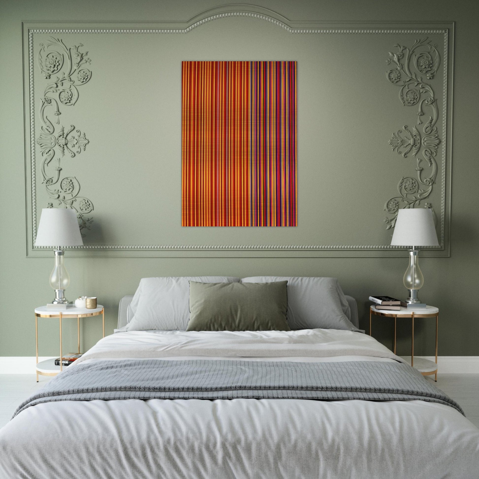 Equinox - 1965 - Gene Davis Brushed Aluminum Print - 70x100 cm / 28x40 inches | Gene Davis Aluminum Print | Gene Davis Prints