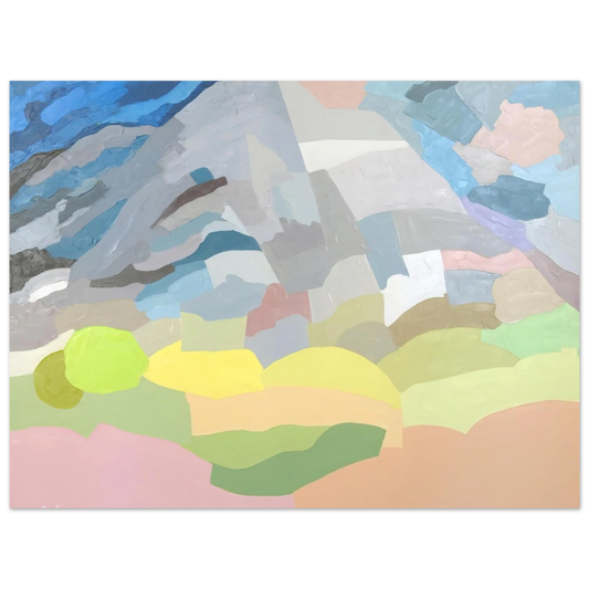 Etel Adnan - Mount Tamalpais - 1985 Fine Art Poster - Default Title