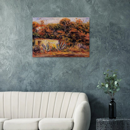 Cabin with Aloe Plants - Pierre-Auguste Renoir Brushed Aluminum Print - 70x100 cm / 28x40 inches | Pierre-Auguste Renoir Aluminum Print | Pierre-Auguste Renoir Prints