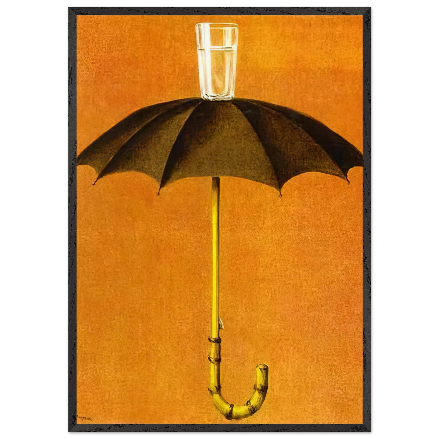 HEGEL S HOLIDAY 1958 - Rene Magritte Framed Art Print – Black Wooden Frame - Default Title - -Framed Art Print