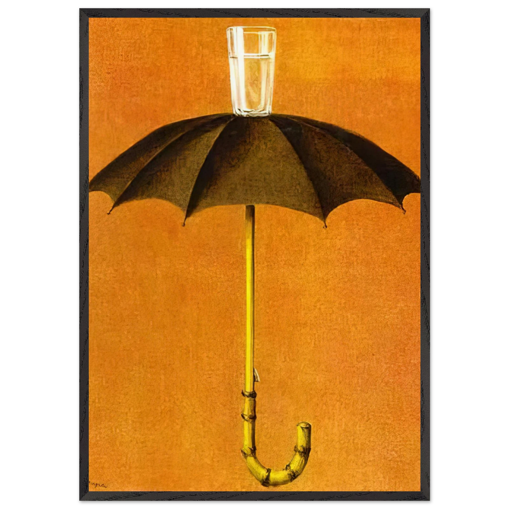 HEGEL S HOLIDAY 1958 - Rene Magritte Framed Art Print – Black Wooden Frame - Default Title - -Framed Art Print