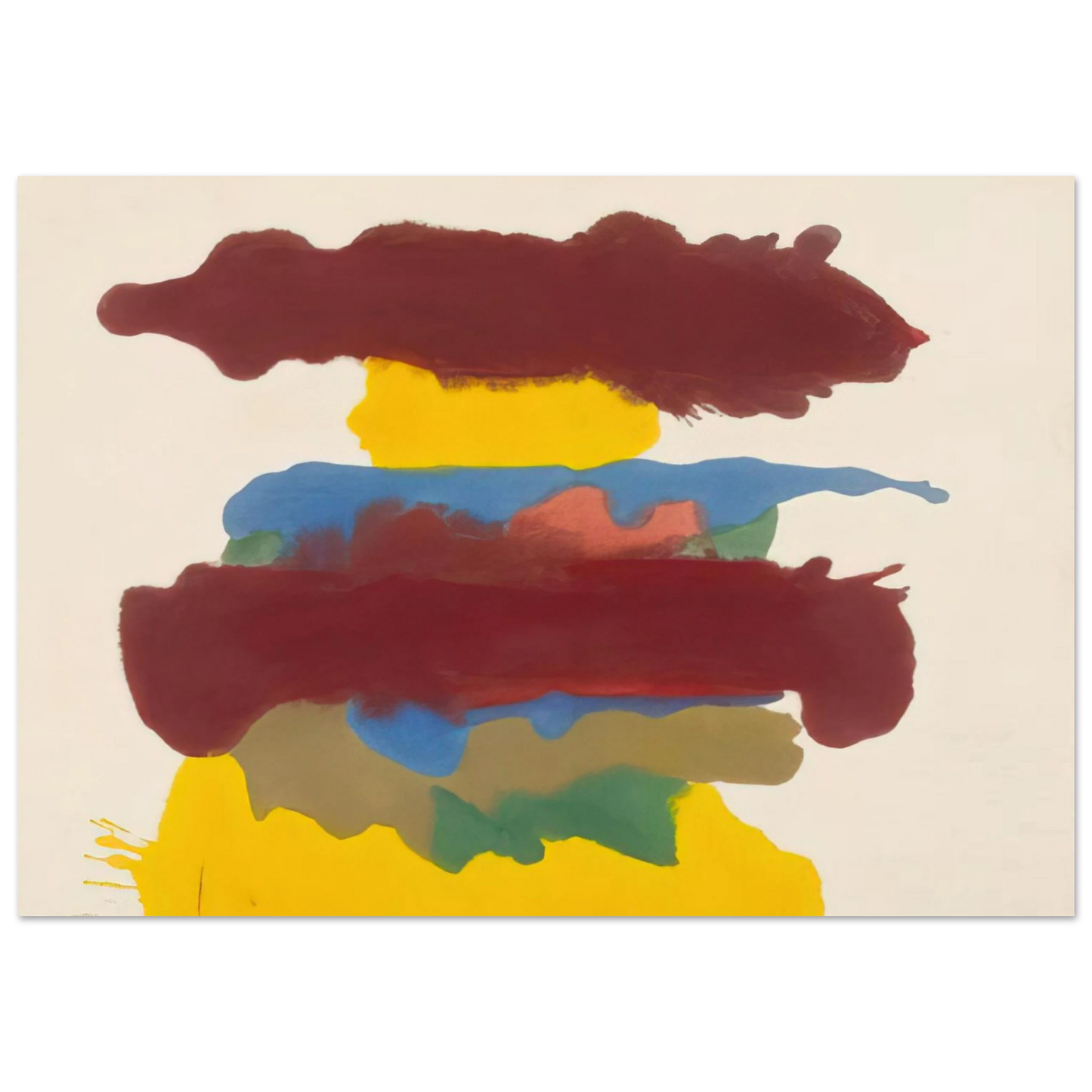 Helen Frankenthaler - Weather Change - 1963 Wall art - 13x18 cm / 5x7 inches - Fine Art Poster - -