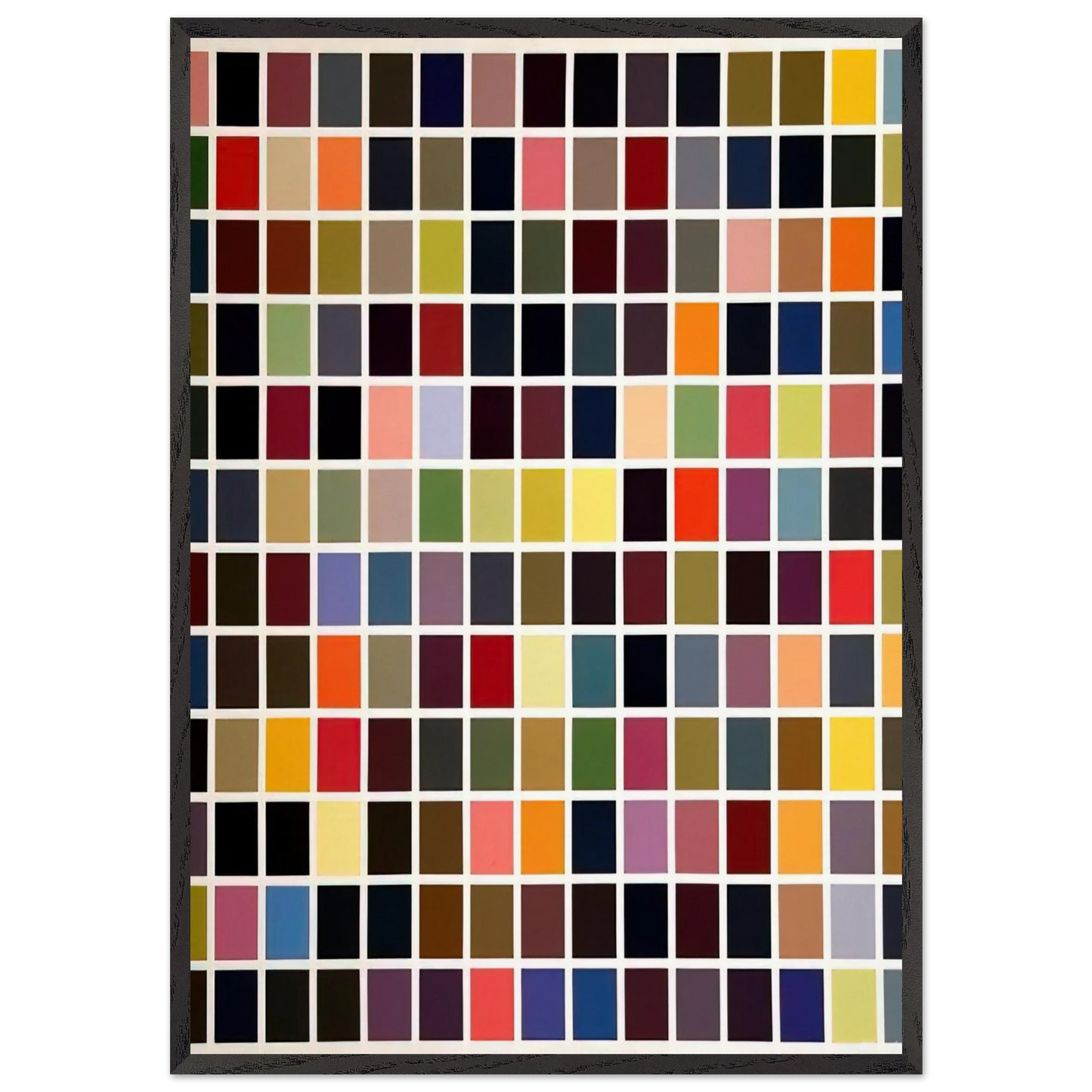 180 COLORS - Gerhard Richter Framed Art Print – Black Wooden Frame - Default Title - -Framed Art Print
