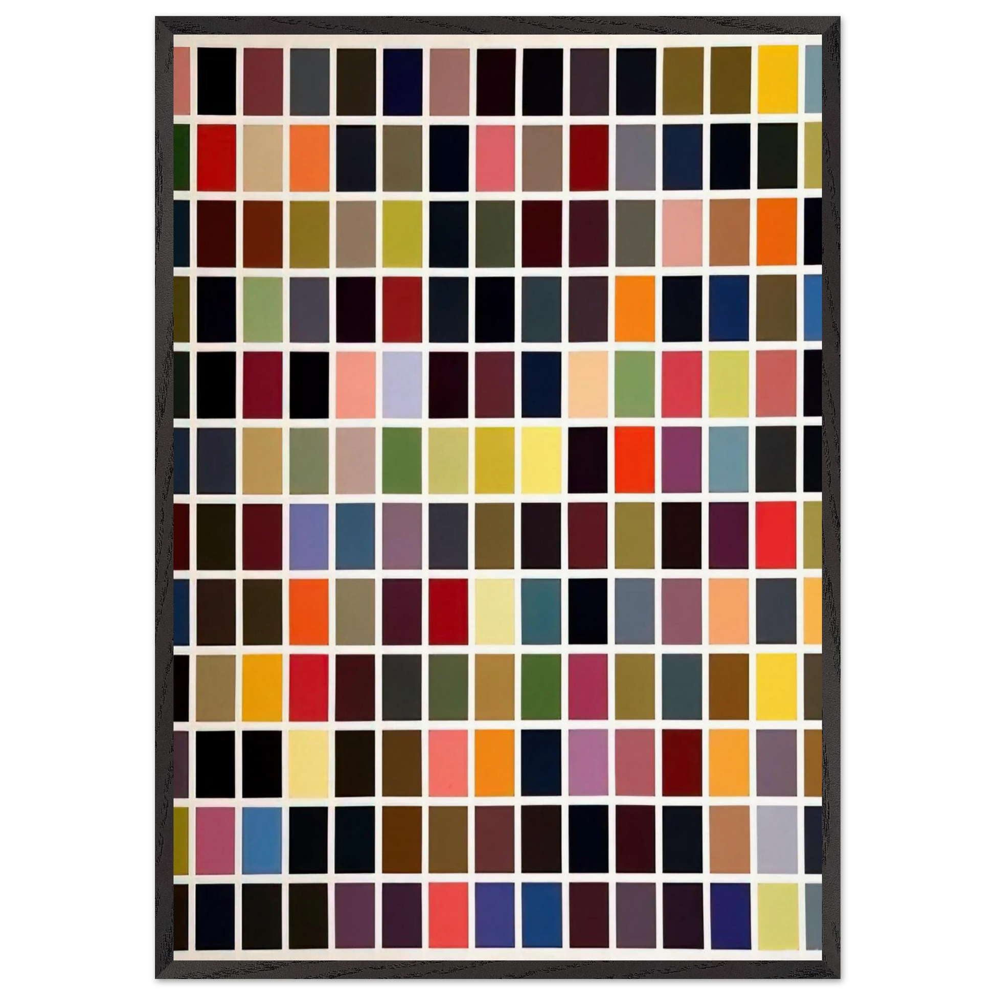 180 COLORS - Gerhard Richter Framed Art Print – Black Wooden Frame - Default Title - -Framed Art Print