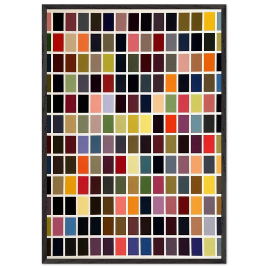 180 COLORS - Gerhard Richter Framed Art Print – Black Wooden Frame - Default Title - -Framed Art Print