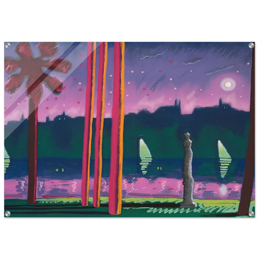 Suave Como La Noche - 1982 - Carlos Almaraz Acrylic Print - 70x100 cm / 28x40″ inches