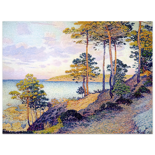 Theo van Rysselberghe - THE POINTE ST PIERRE AT ST TROPEZ 1896 Fine Art Poster - Default Title