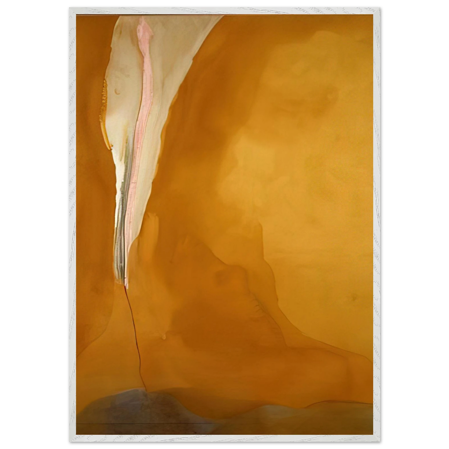 Helen Frankenthaler - Coral Wedge - 1972 Wall art - 27x35 cm / 11x14 inches - Premium Wooden Framed Poster With Fine Art Paper - Black frame
