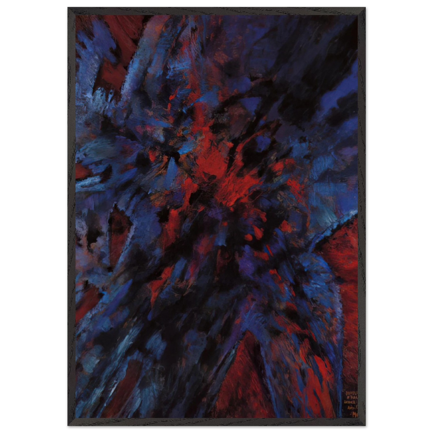 Hommage a Martin Luther King - 1968 - Alfred Manessier Framed Art Print – Black Wooden Frame - Default Title - -Framed Art Print