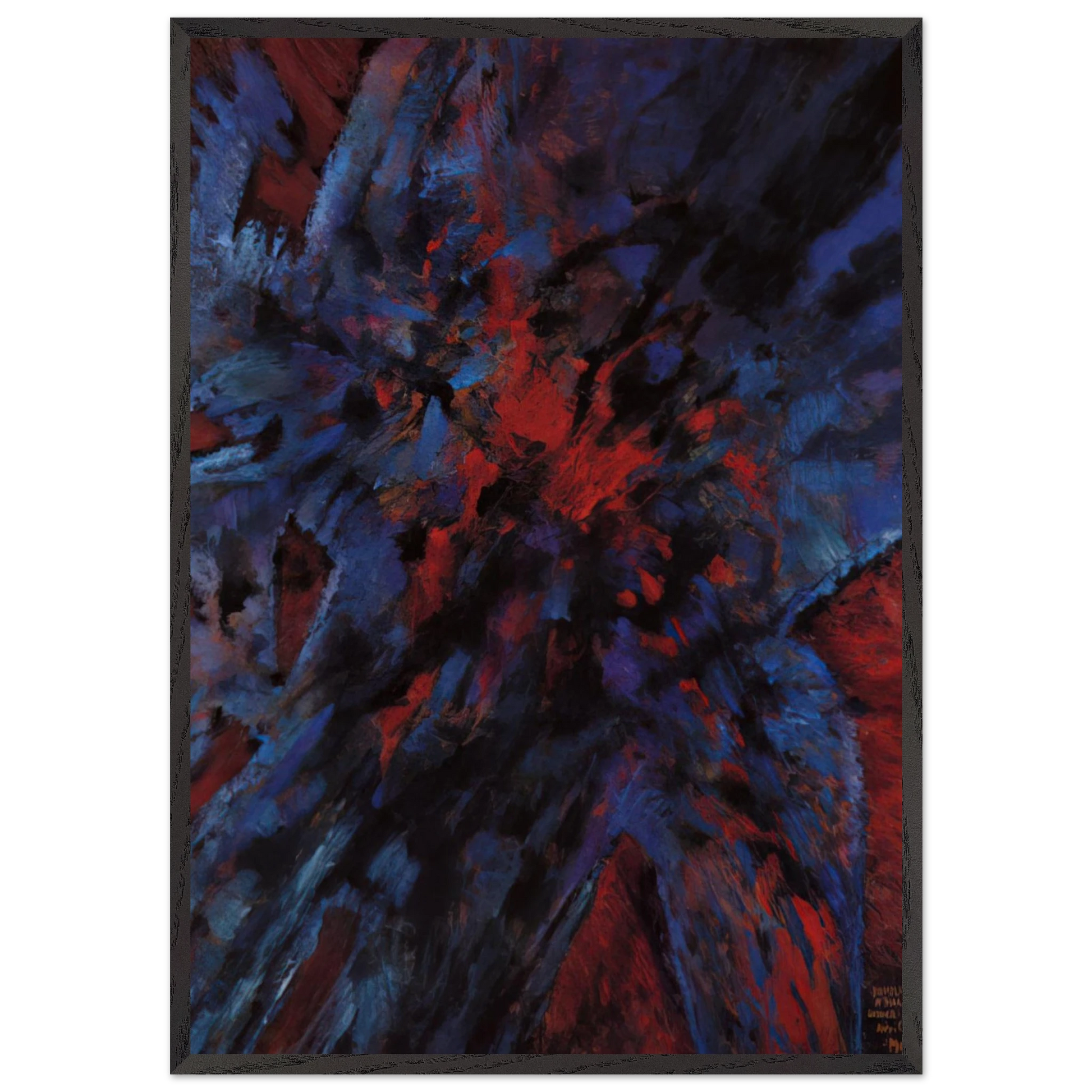 Hommage a Martin Luther King - 1968 - Alfred Manessier Framed Art Print – Black Wooden Frame - Default Title - -Framed Art Print