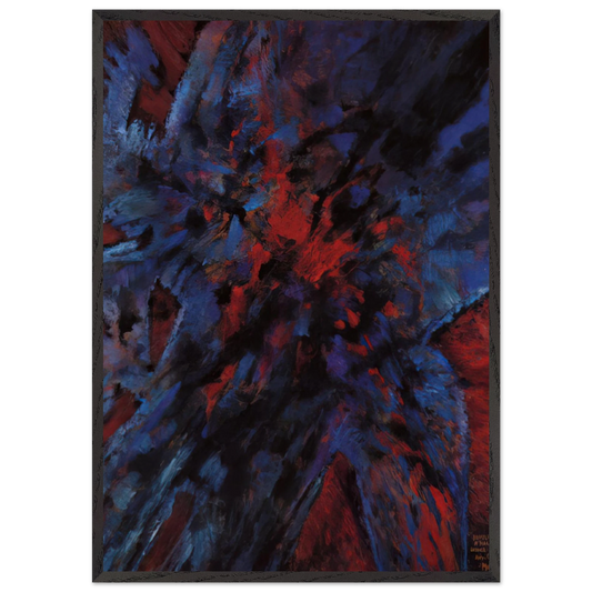 Hommage a Martin Luther King - 1968 - Alfred Manessier Framed Art Print – Black Wooden Frame - Default Title - -Framed Art Print