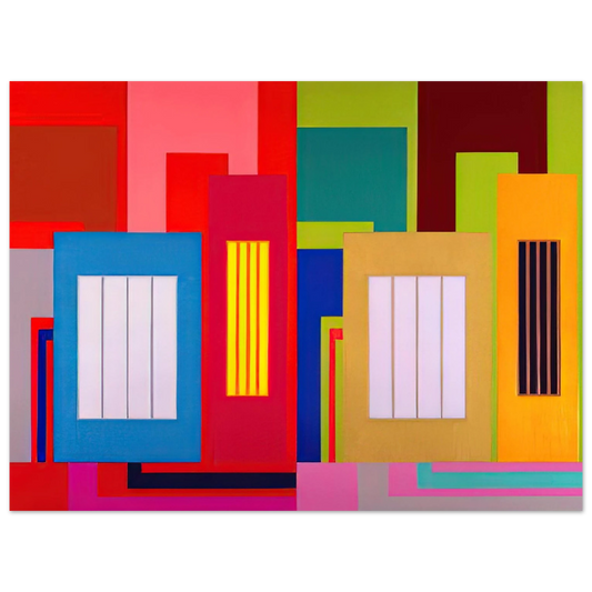Peter Halley - Super Size - 2000 Fine Art Poster - Default Title