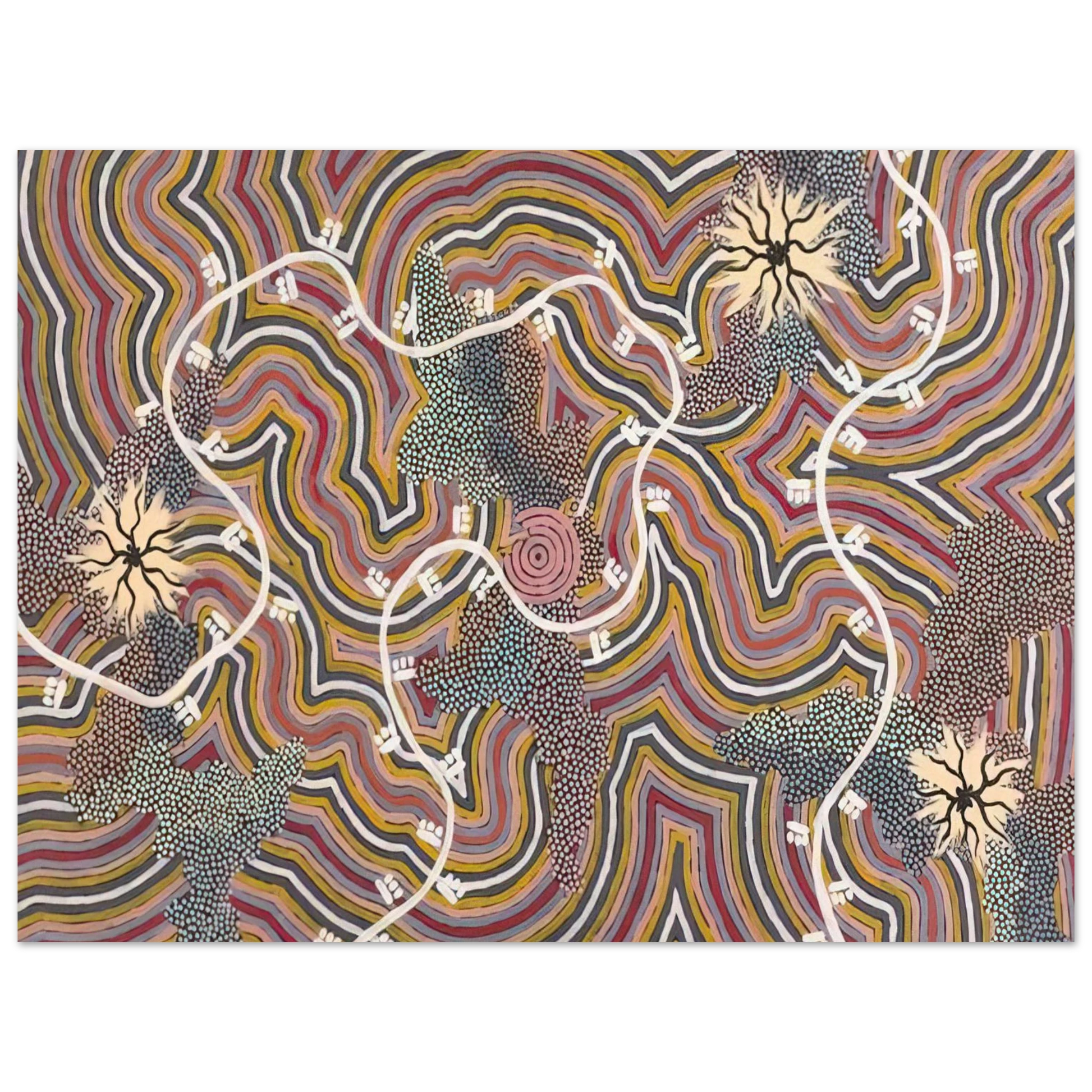 Clifford Possum Tjapaltjarri - Possum Dreaming - 1996 Fine Art Poster - Default Title