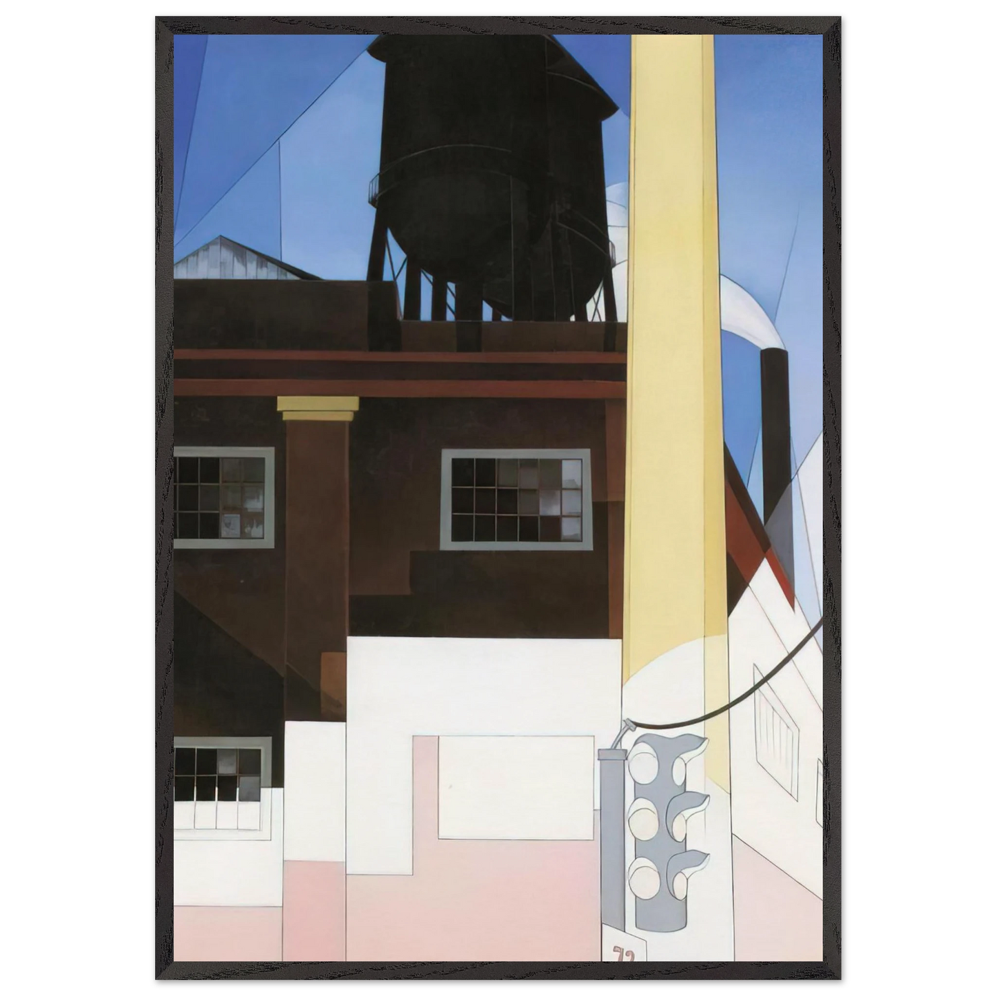 And the Home of the Brave - 1931 - Charles Demuth Framed Art Print – Black Wooden Frame - Default Title - -Framed Art Print