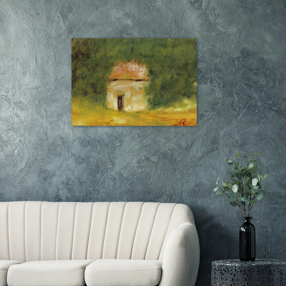 The Little House - Pierre-Auguste Renoir Brushed Aluminum Print - 70x100 cm / 28x40 inches | Pierre-Auguste Renoir Aluminum Print | Pierre-Auguste Renoir Prints