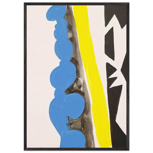 Siebdruck 1967 NOR - 1967 - Ernst Wilhelm Nay Framed Art Print – Black Wooden Frame - Default Title - -Framed Art Print