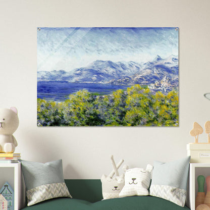 View of Ventimiglia - claude monet Acrylic Print - 70x100 cm / 28x40″ inches
