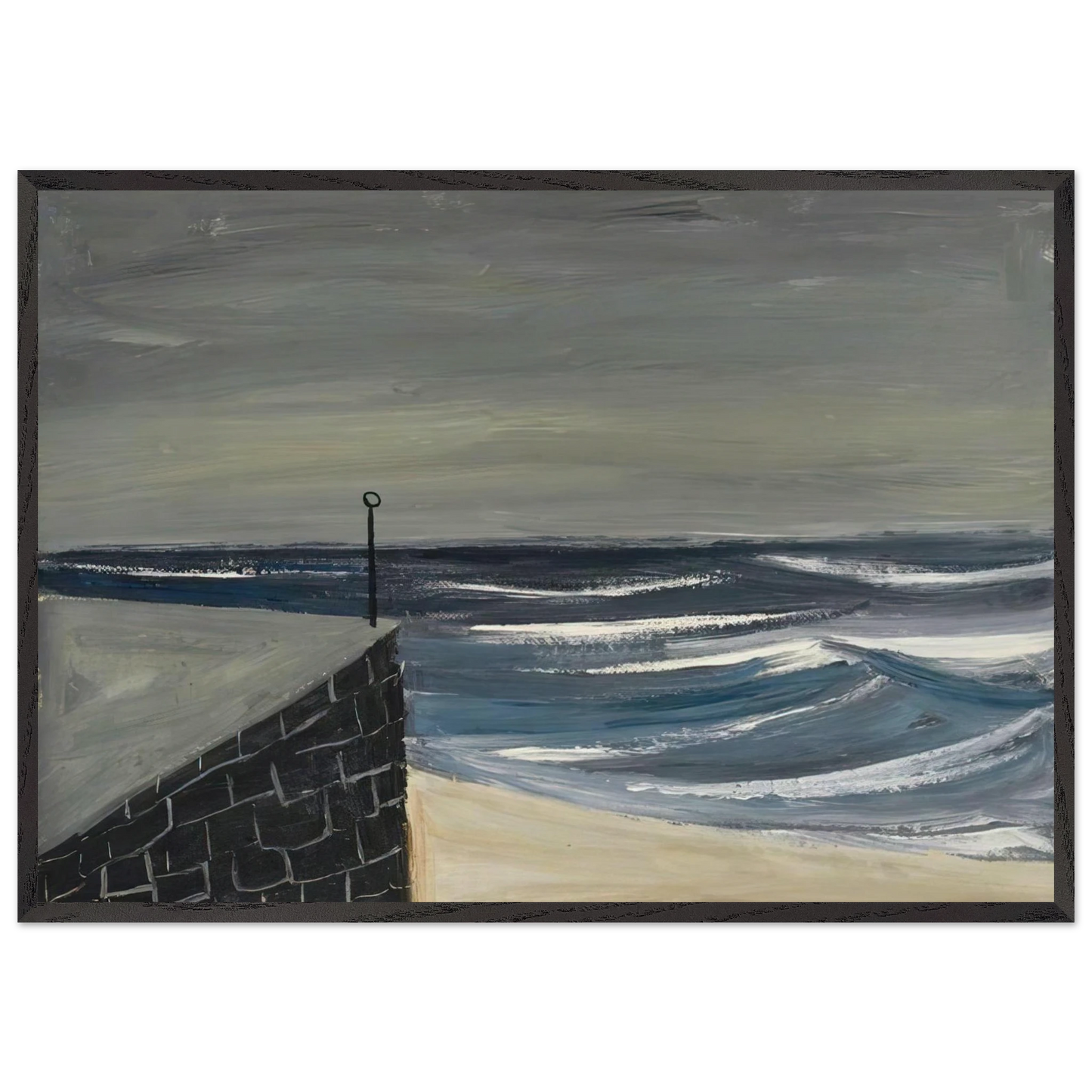 Sennen - 1950 - William Scott Framed Art Print – Black Wooden Frame - Default Title - -Framed Art Print