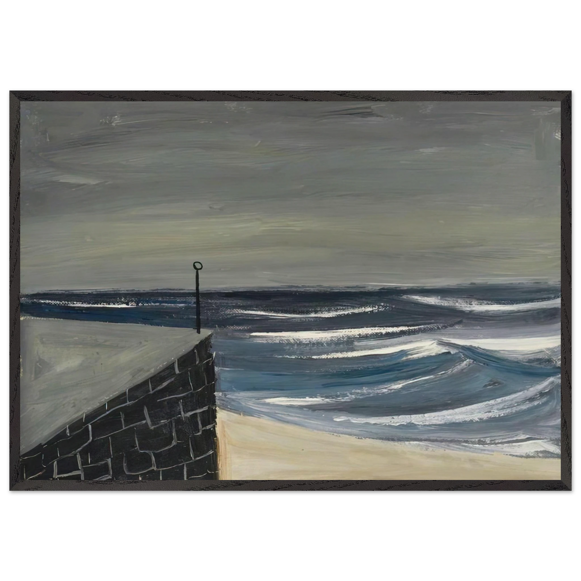 Sennen - 1950 - William Scott Framed Art Print – Black Wooden Frame - Default Title - -Framed Art Print