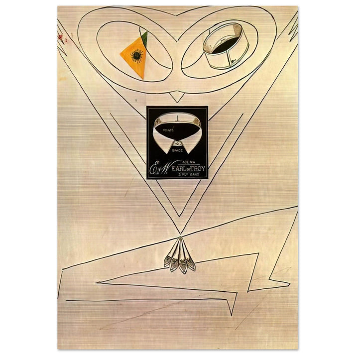 Dancing Owl - Max Ernst Brushed Aluminum Print - 70x100 cm / 28x40 inches | Max Ernst Aluminum Print | Max Ernst Prints