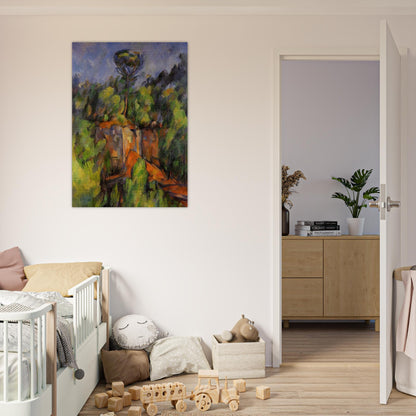 Bibemus Quarry - Paul Cézanne Brushed Aluminum Print - 70x100 cm / 28x40 inches | Paul Cézanne Aluminum Print | Paul Cézanne Prints