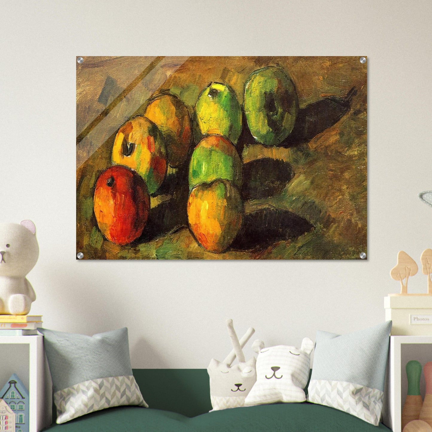 Still life with seven apples - Paul Cézanne Acrylic Print - 70x100 cm / 28x40″ inches