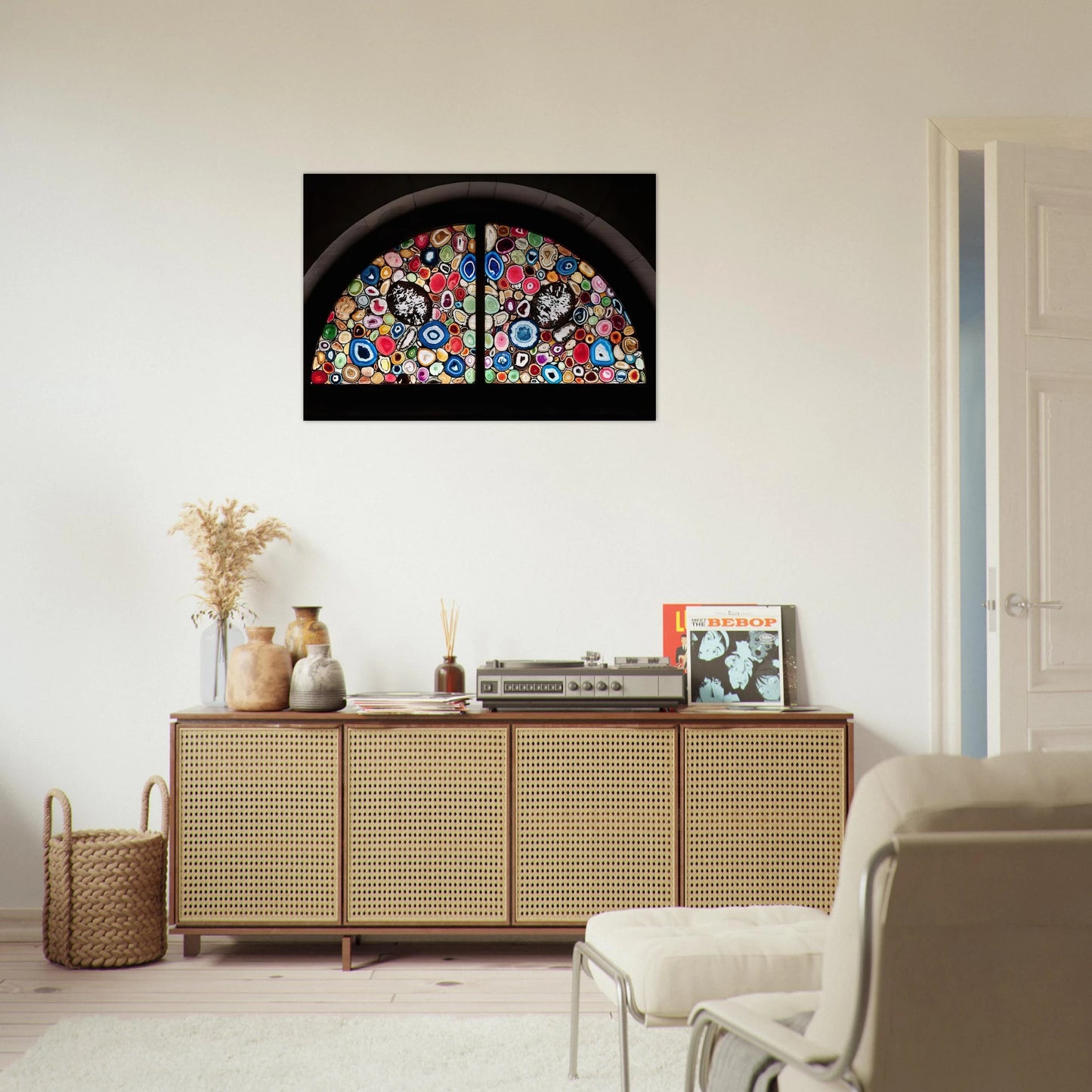 AHATFENSTER 2009 3 - Sigmar Polke Brushed Aluminum Print - 70x100 cm / 28x40 inches | Sigmar Polke Aluminum Print | Sigmar Polke Prints