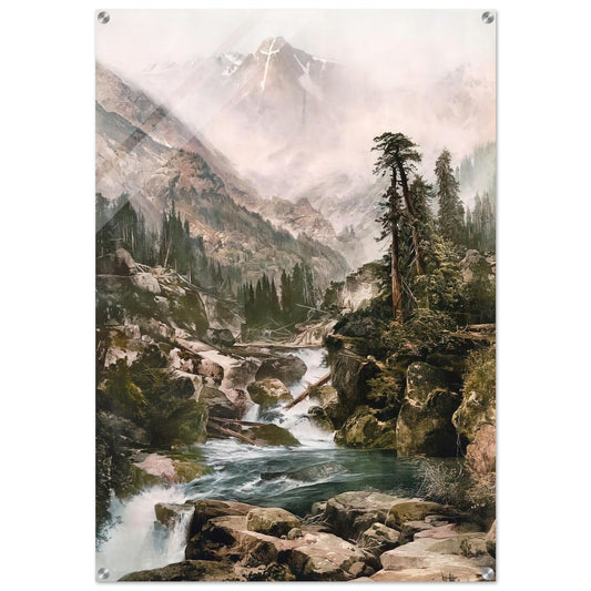 Mount of the Holy Cross - Thomas Moran Acrylic Print - 70x100 cm / 28x40″ inches