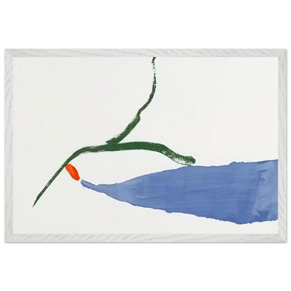 Helen Frankenthaler - A Little Zen - 1970 Wall art - 20x25 cm / 8x10 Inches - Premium Wooden Framed Poster With Fine Art Paper - Wood frame