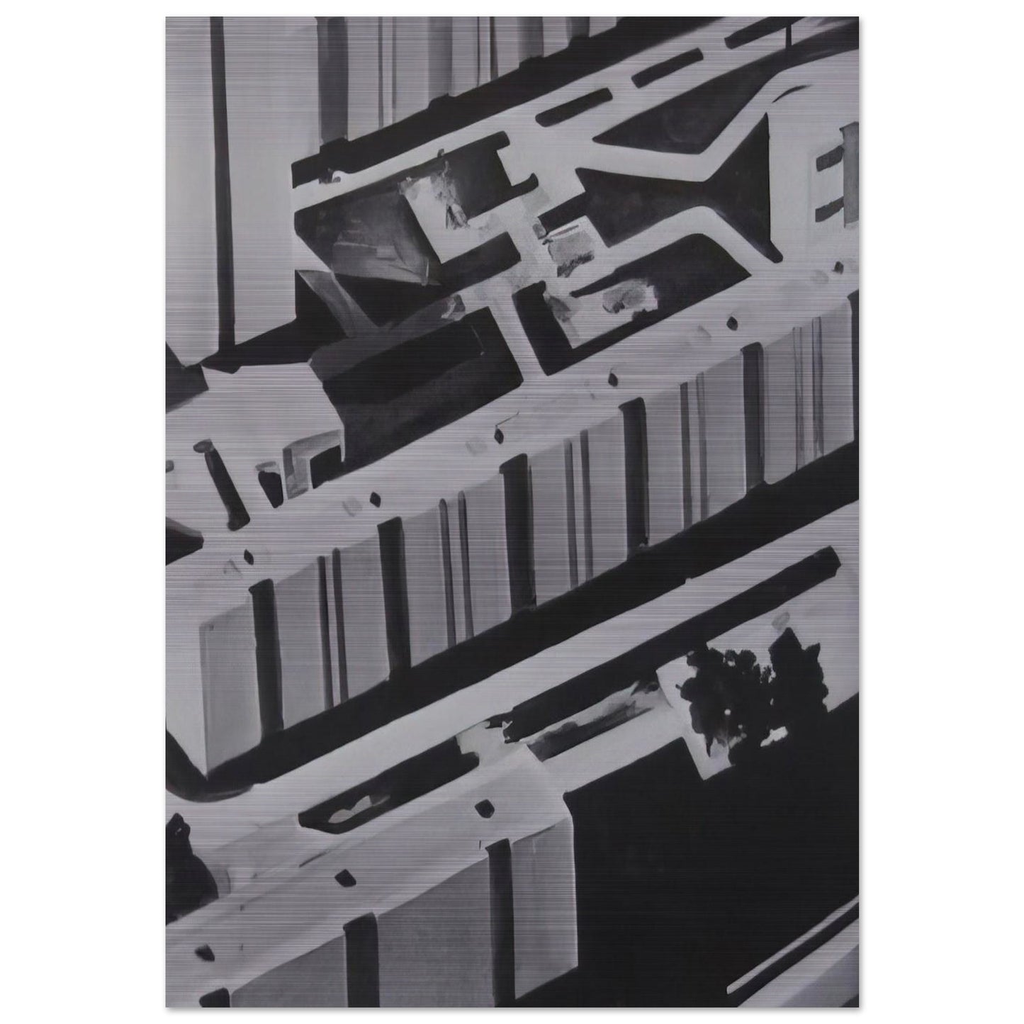 TOWNSCAPE SL 1969 0 - Gerhard Richter Brushed Aluminum Print - 70x100 cm / 28x40 inches | Gerhard Richter Aluminum Print | Gerhard Richter Prints