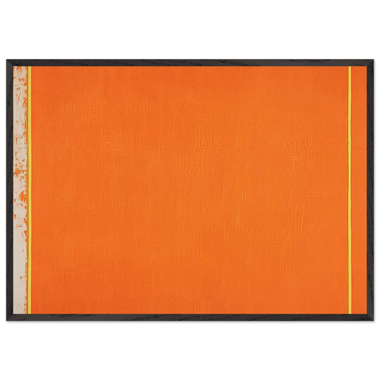 The Third - Barnett Newman Framed Art Print – Black Wooden Frame - Default Title - -Framed Art Print