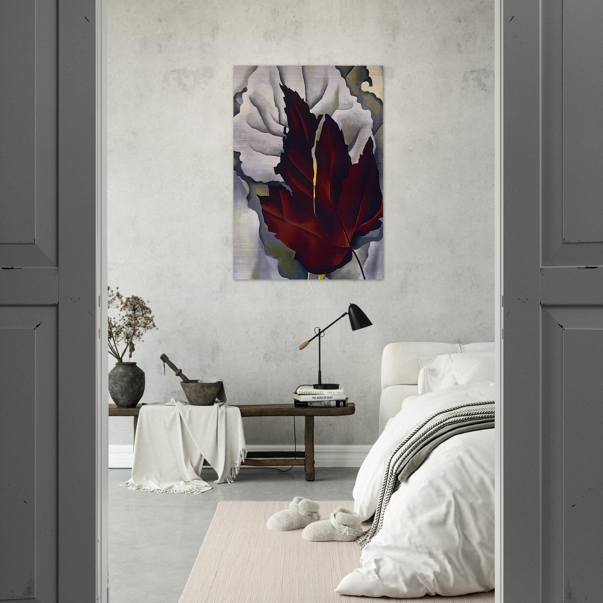 Pattern of Leaves - Georgia O'Keeffe Brushed Aluminum Print - 70x100 cm / 28x40 inches | Georgia O'Keeffe Aluminum Print | Georgia O'Keeffe Prints