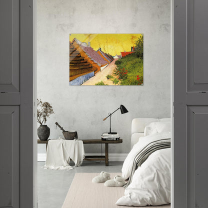 Street in Saintes-Maries - Vincent van Gogh Acrylic Print - 70x100 cm / 28x40″ inches