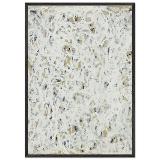 Untitled - 1960 N7 - Robert Ryman Framed Art Print – Black Wooden Frame - Default Title - -Framed Art Print