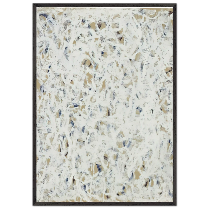 Untitled - 1960 N7 - Robert Ryman 70x100 cm / 28x40 inches Framed Art Print – Black Wooden Frame