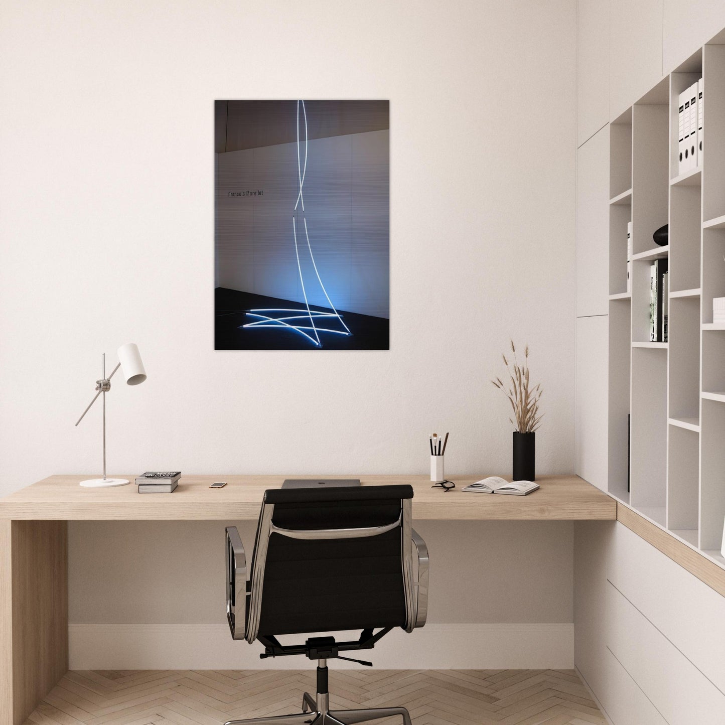 Lamentable Despicable - 2008 - Francois Morellet Brushed Aluminum Print - 70x100 cm / 28x40 inches | Francois Morellet Aluminum Print | Francois Morellet Prints