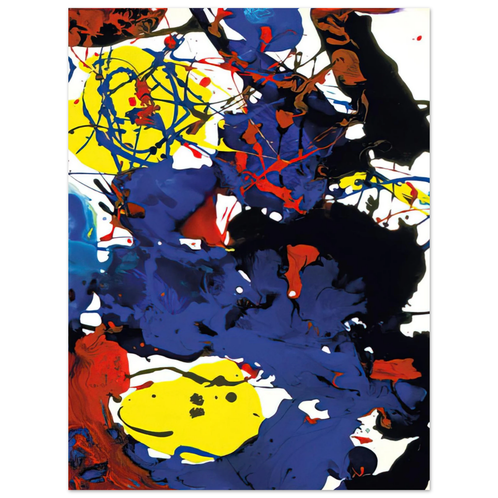 Sam Francis - Untitled  SFP94-131  SFF 1801  Fine Art Poster - Default Title