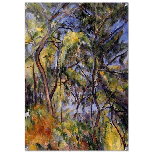 Forest - Paul Cézanne Acrylic Print - 70x100 cm / 28x40″ inches