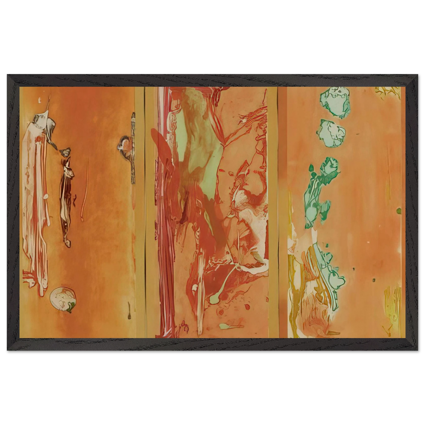 Helen Frankenthaler - Gateway - 1988 Wall art - A3 (29.7 x 42  cm) - Premium Wooden Framed Poster With Fine Art Paper - White frame