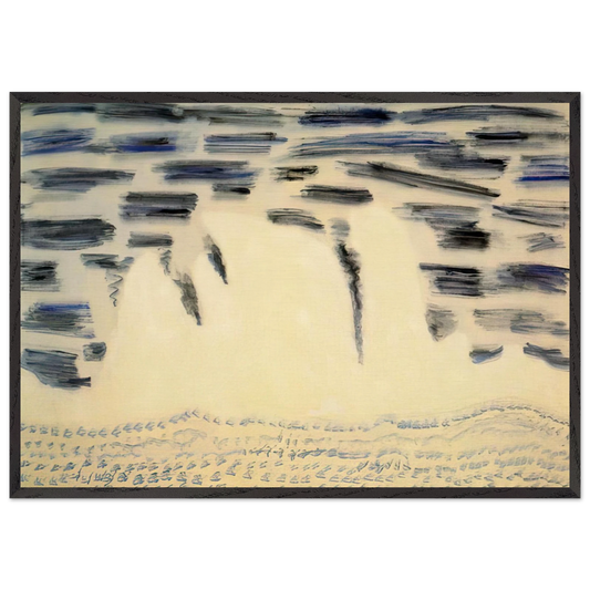 Onrushing Wave - 1958 - Milton Avery Framed Art Print – Black Wooden Frame - Default Title - -Framed Art Print