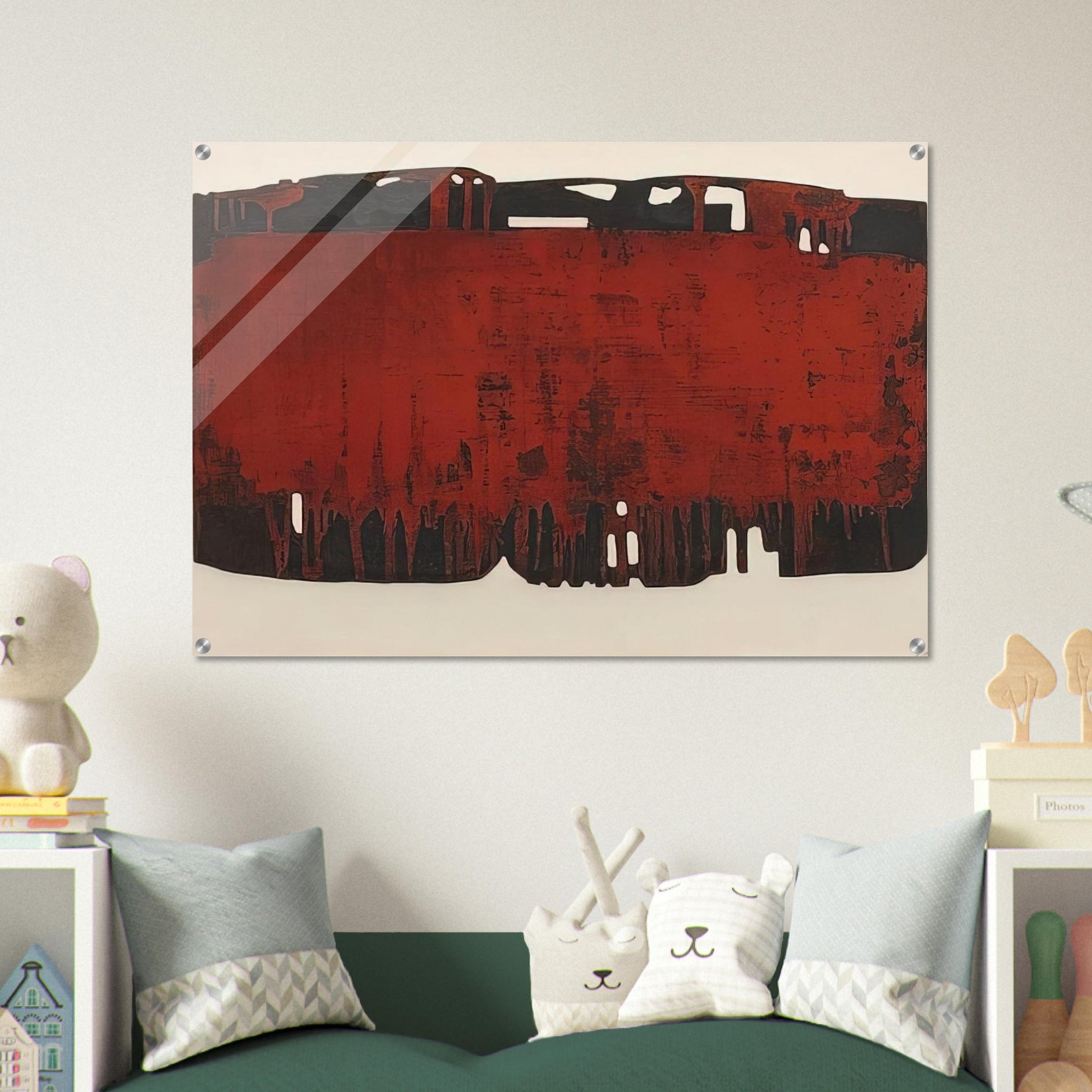 Composition rouille et noire XXV - 1974 - Pierre Soulages Acrylic Print - 70x100 cm / 28x40″ inches | Pierre Soulages Wall Art | Pierre Soulages Prints